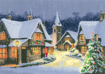 Heritage Stitchcraft JCXV1244 Christmas Village by the John Clayton Collection (X Stitch Pattern Only) 
